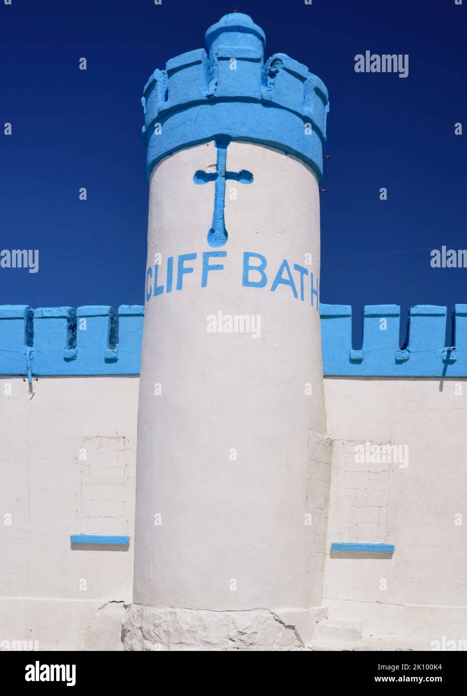 Ireland, Co.Sligo, Enniscrone, The Old Cliff Baths, Built on the rocks