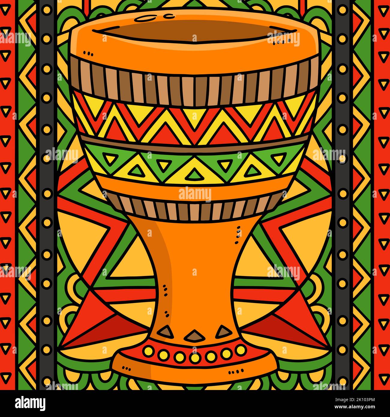 Kwanzaa Unity Cup Colored Cartoon Illustration Stock Vector Image & Art