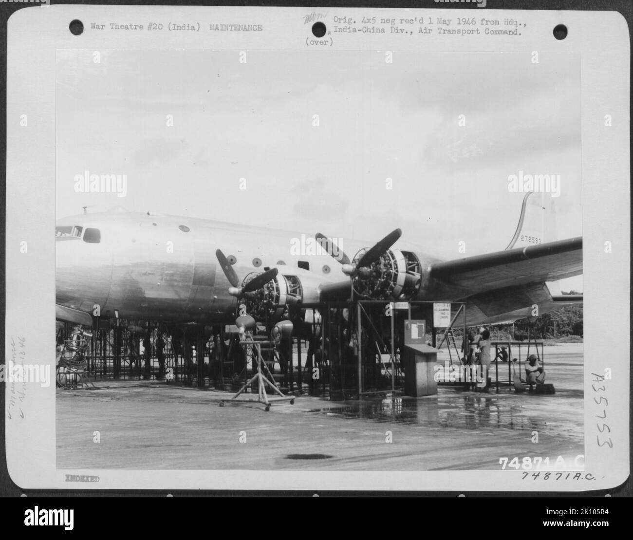 Aircraft maintenance engine Black and White Stock Photos & Images - Alamy