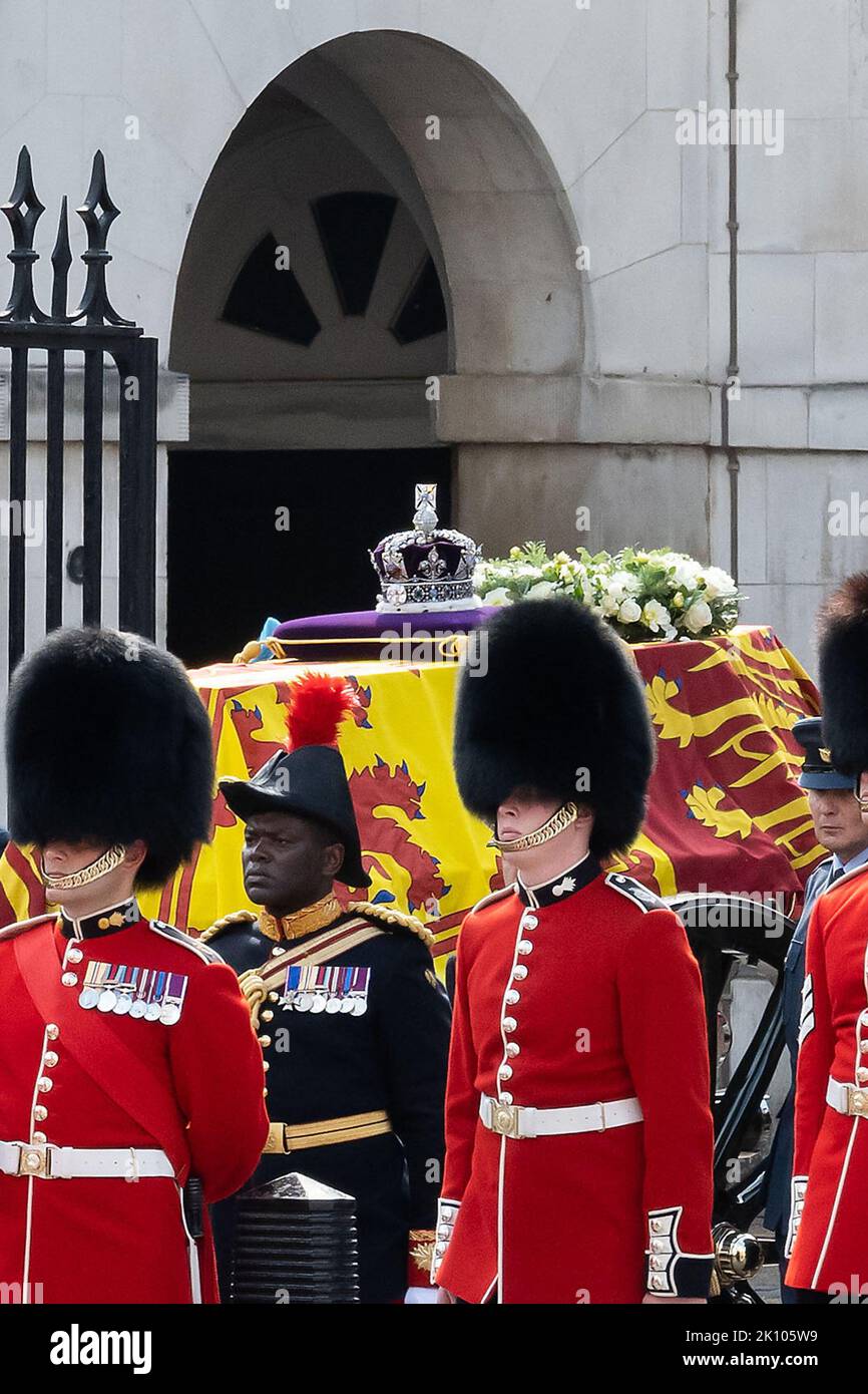 Ceremonial Procession of the coffin of Queen Elizabeth II from
