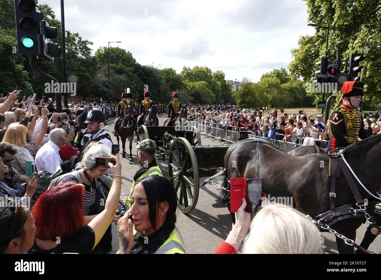 Westminster, London, UK. 14th Sep, 2022. The Kings Troop Royal Horse