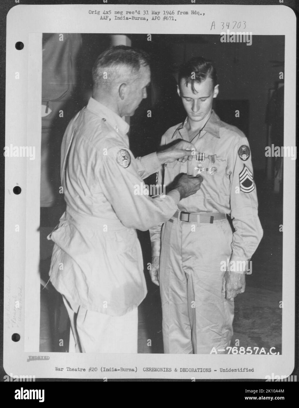 Aircraft, Burma, India &Ceremonies& Decorations, War Stock Photo Alamy