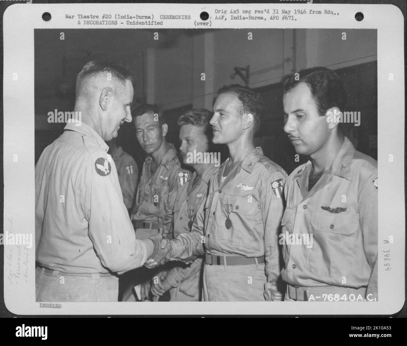 Aircraft, Burma, India &Ceremonies& Decorations, War Stock Photo Alamy