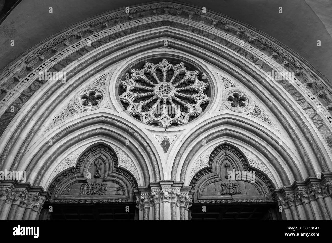 Ancient Papal basilica of San Francesco of Assisi. Art and religion. Stock Photo