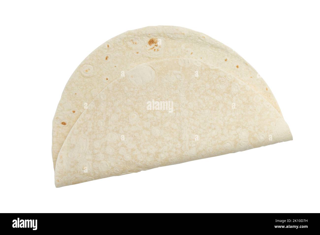 wheat round tortilla or pita lavash round flat bread from above