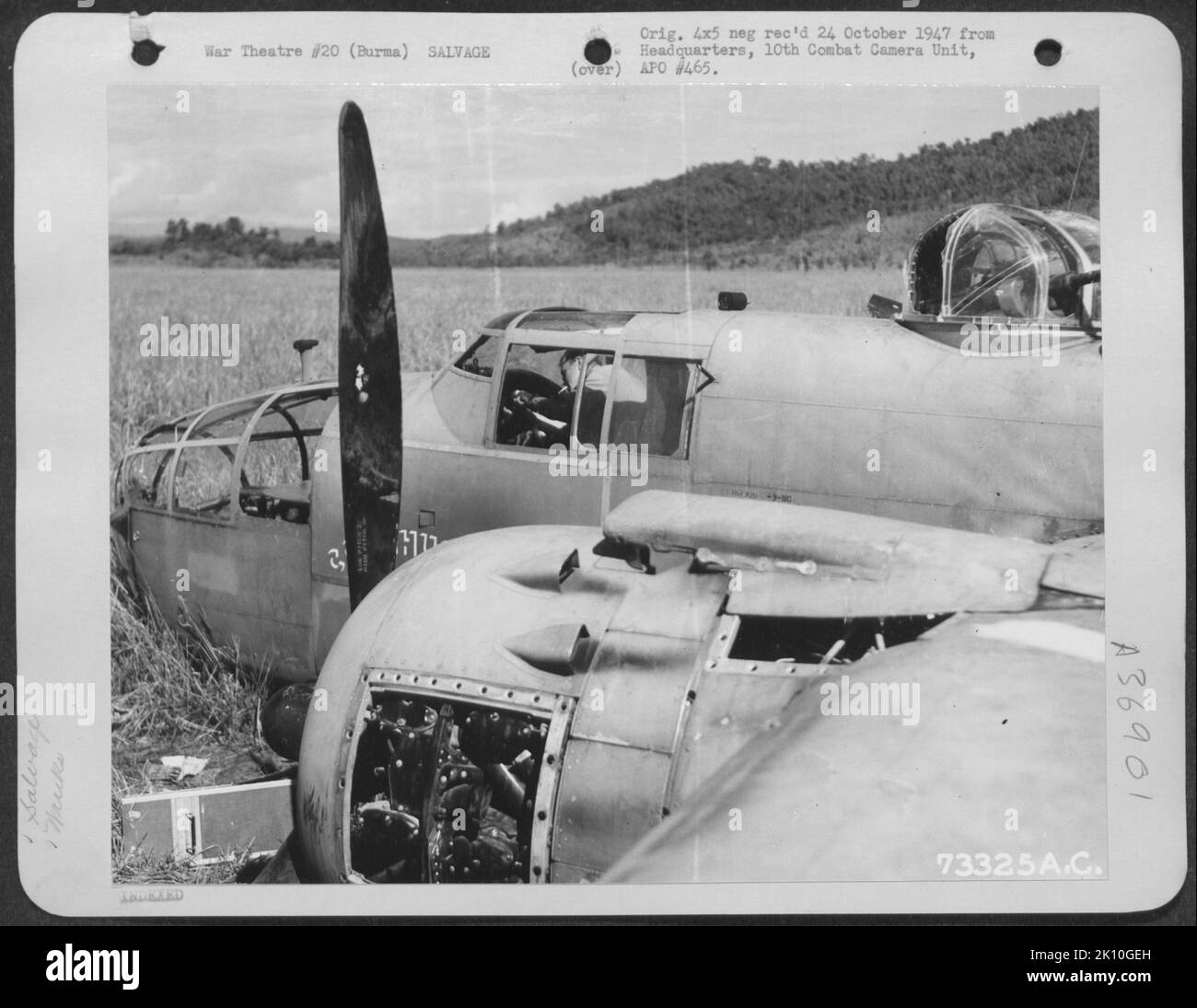 Wwii aircraft restoration Black and White Stock Photos & Images - Alamy