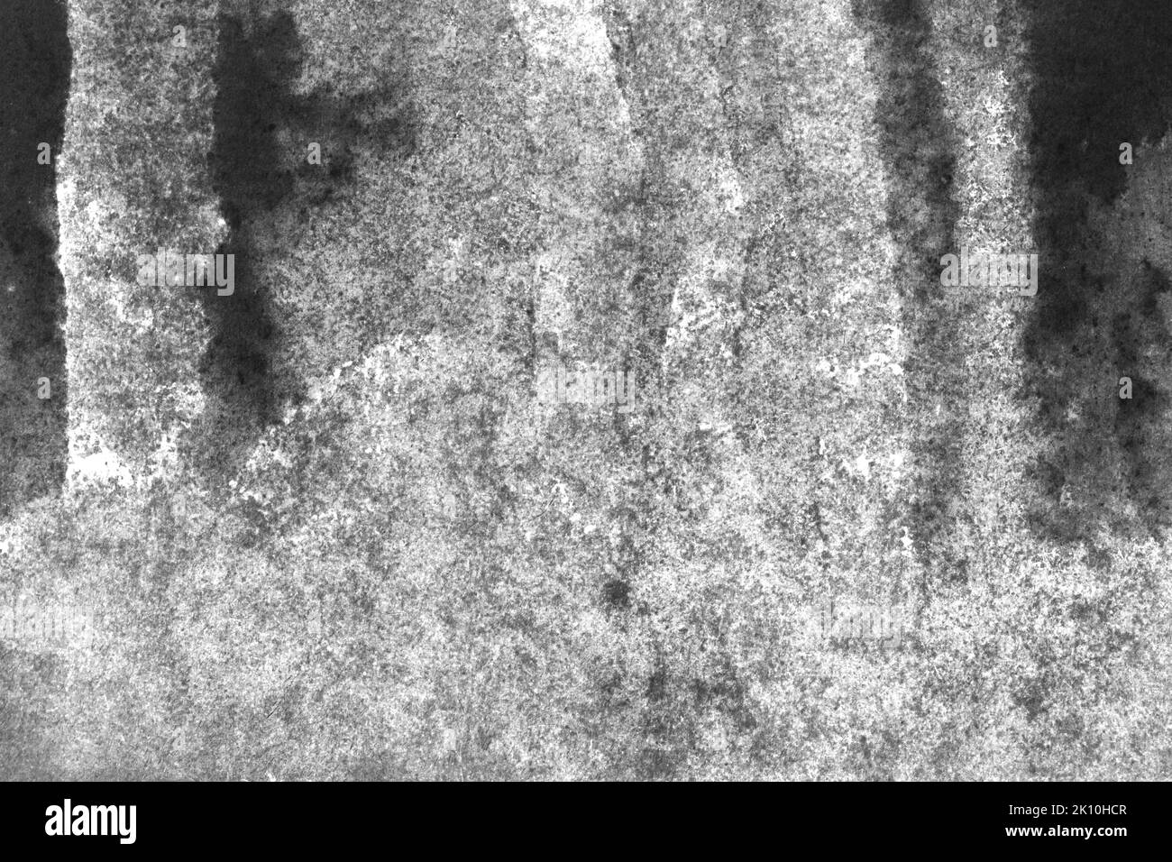 black and white texture of old paper with water stains as a background ...
