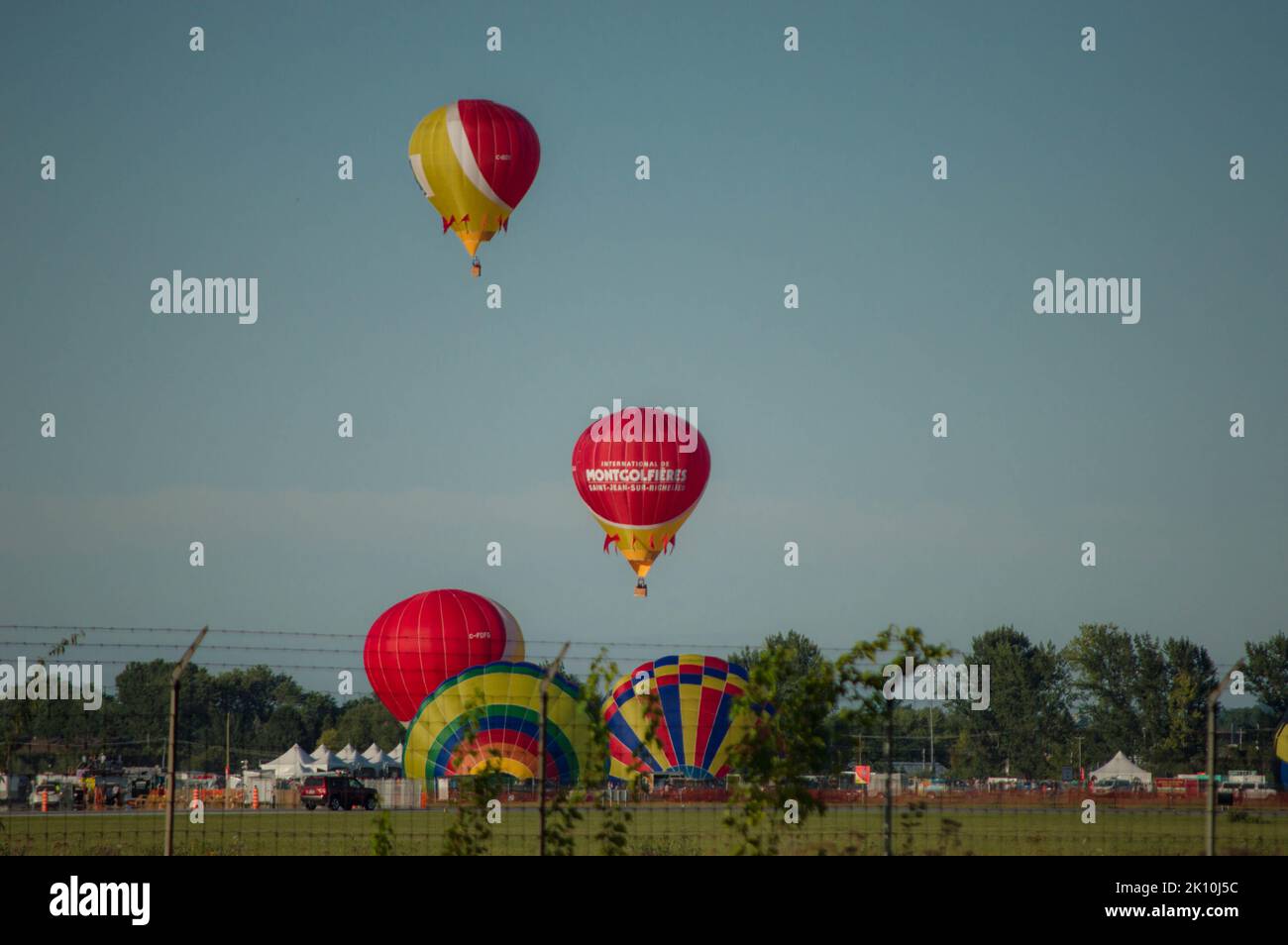 Hot air balloons festival Stock Photo Alamy