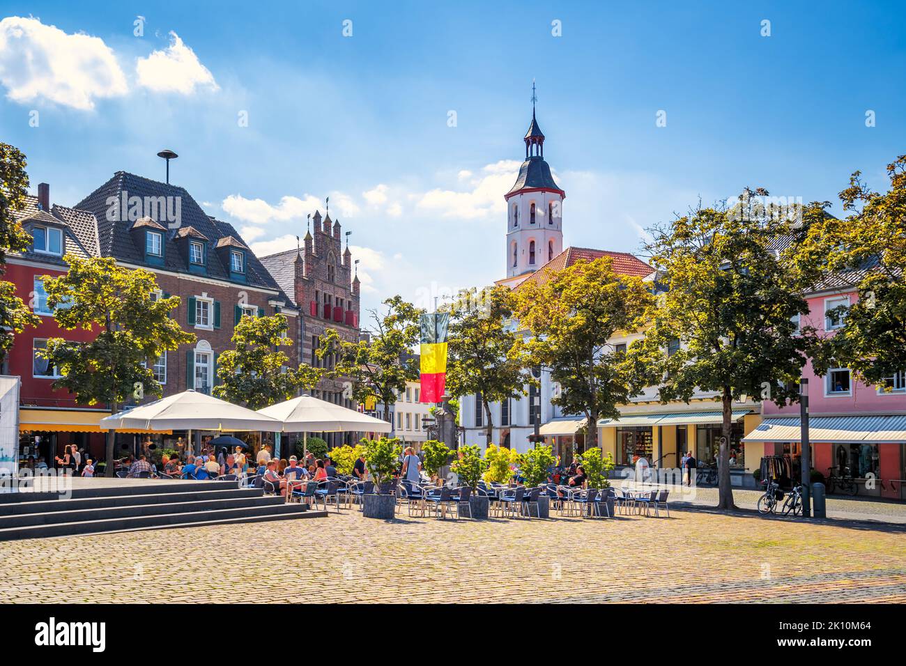 Market in Xanten, Germany Stock Photo