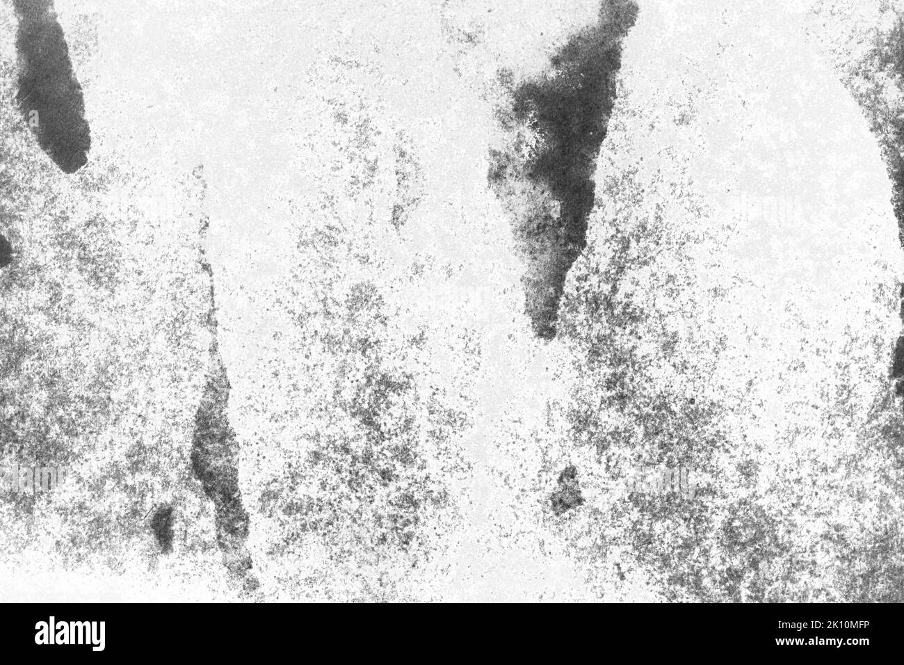 black and white texture of old paper with water stains as a background ...