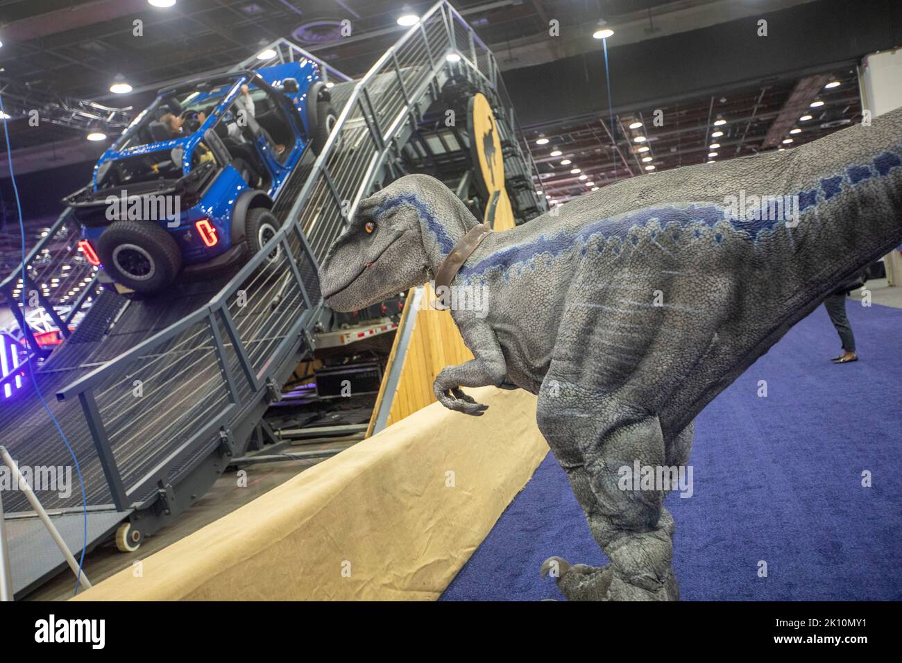 Dinosaurs, World's Largest Rubber Duck Part Of New Detroit Auto Show