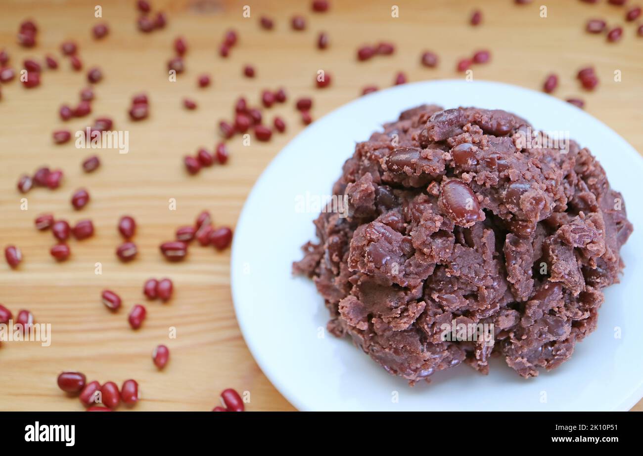 Japanese Sweet Red Bean Paste Called Anko, a Popular Traditional
