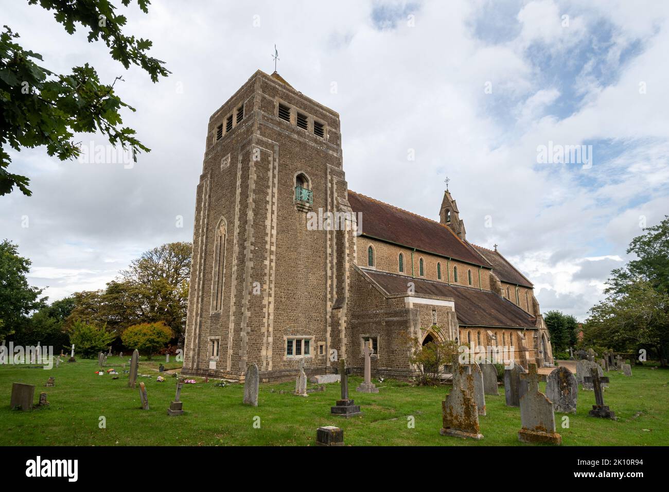 St Mary's Church in Liss village, Hampshire, England, UK Stock Photo