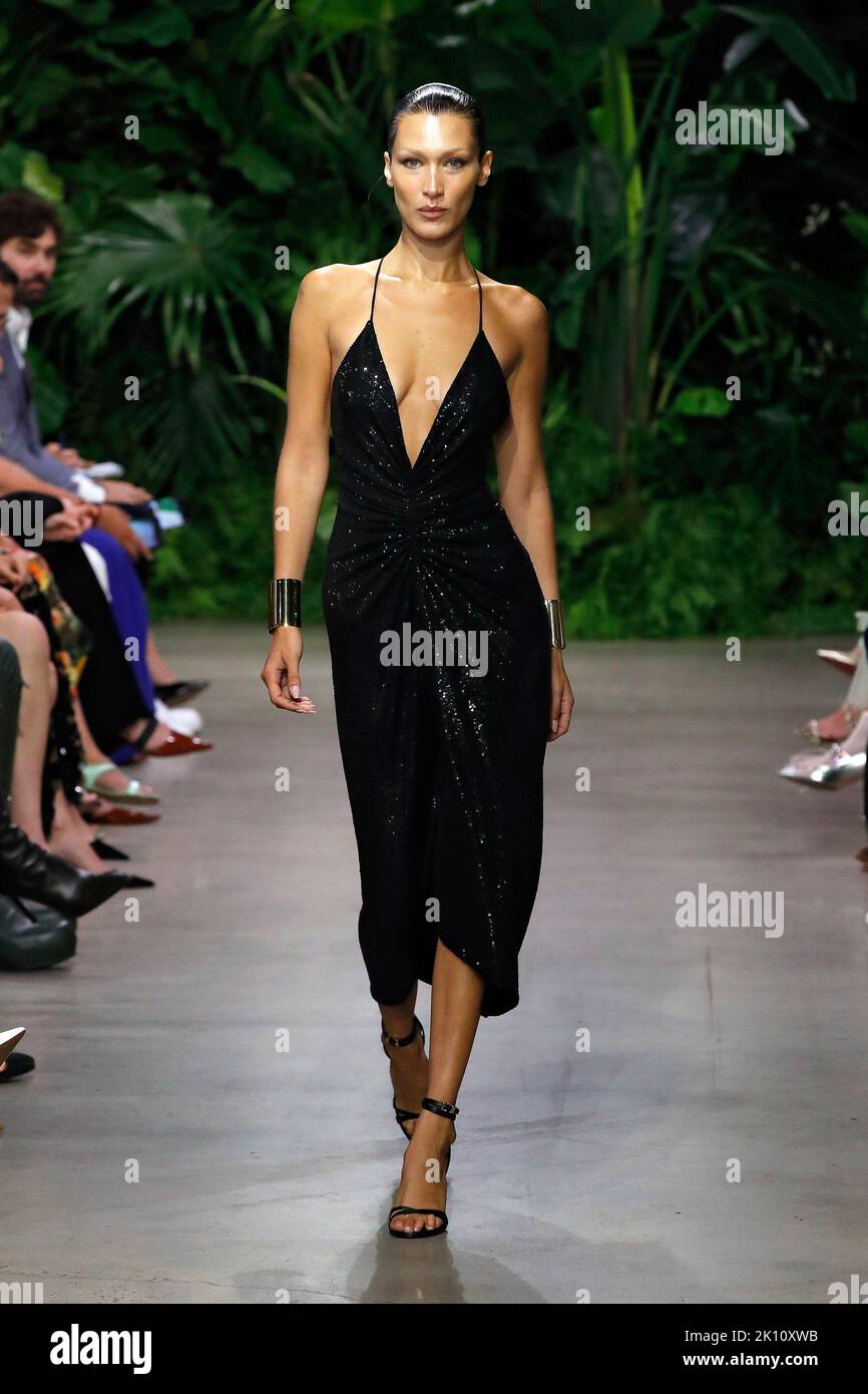 Bella Hadid walks the runway for Michael Kors 2021 Fashion Show in New York  City