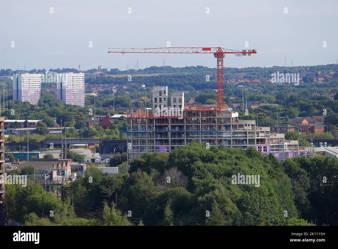 Springwell Gardens apartments under construction in Leeds City Centre
