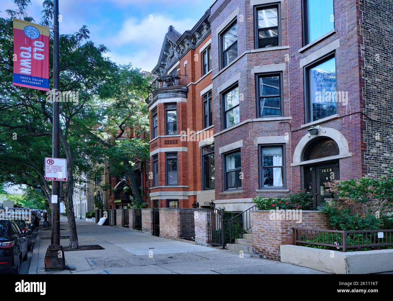 Chicago, USA August 2022 The Old Town neighborhood of Chicago has