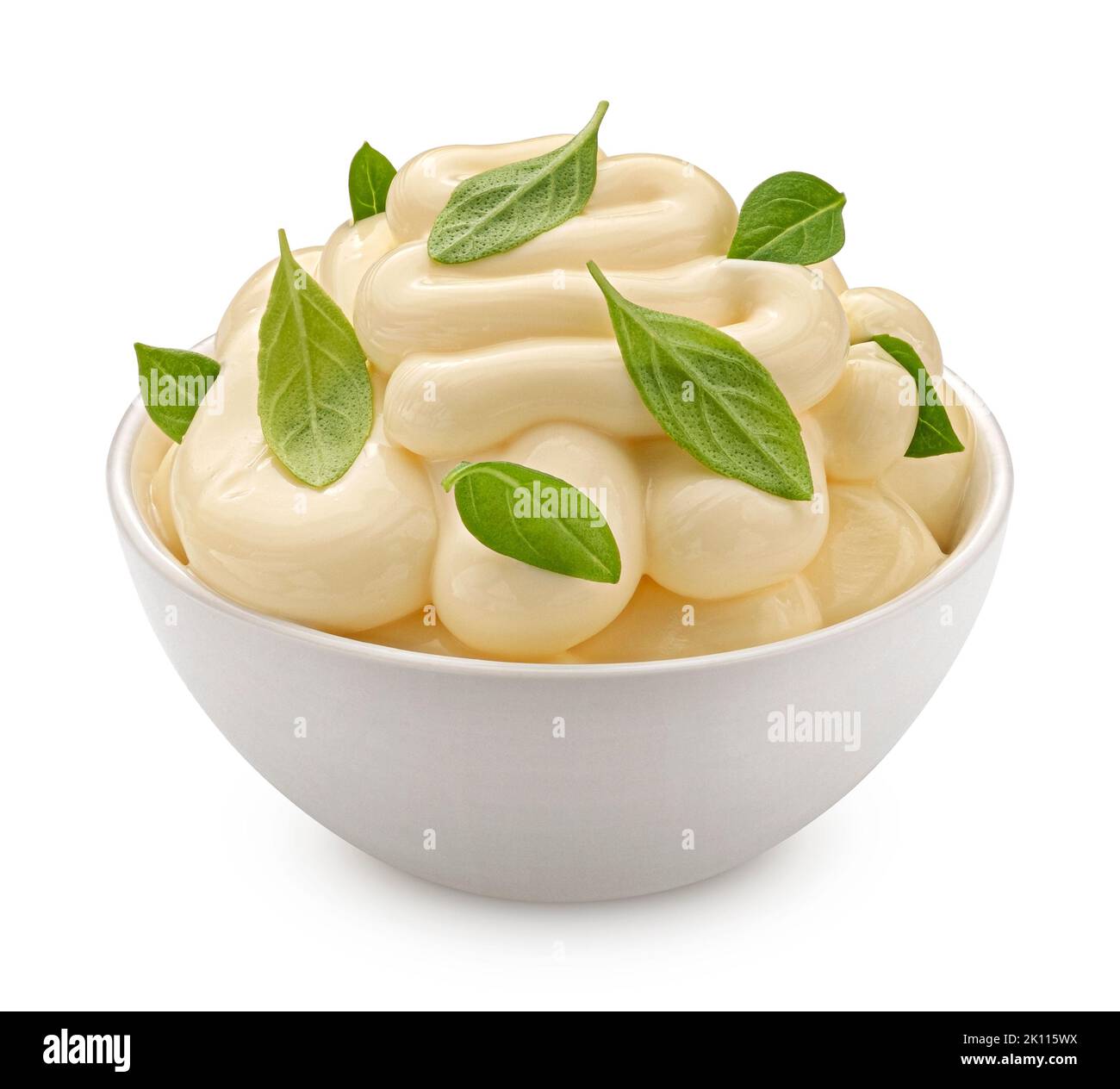 Mayonnaise isolated on white background Stock Photo