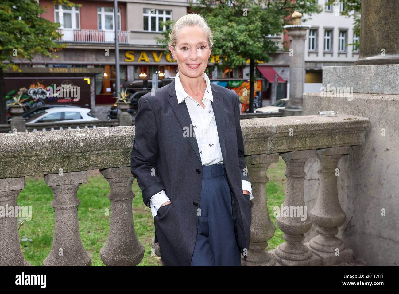 Berlin, Germany. 14th Sep, 2022. Katja Weitzenböck comes to the premiere of the documentary film 'Alice Schwarzer' at the Delphi Film Palace. Credit: Gerald Matzka/dpa/Alamy Live News Stock Photo