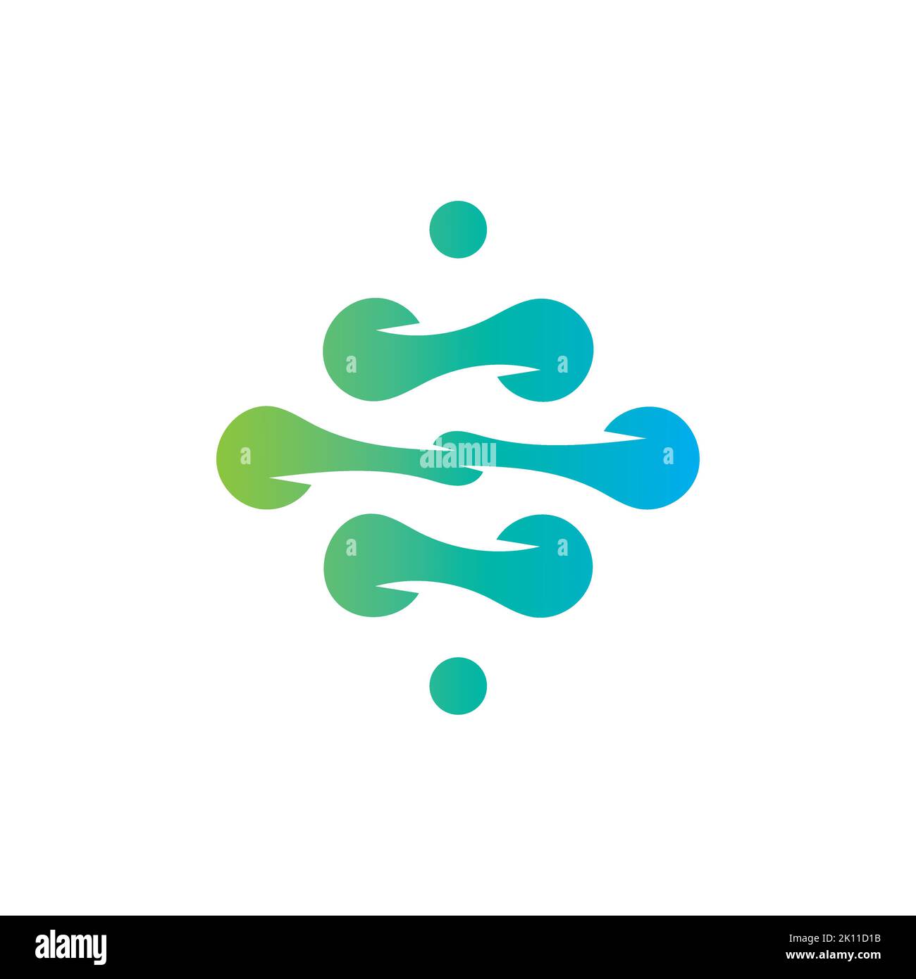 Best technology logo design template. Creative abstract symbol tech