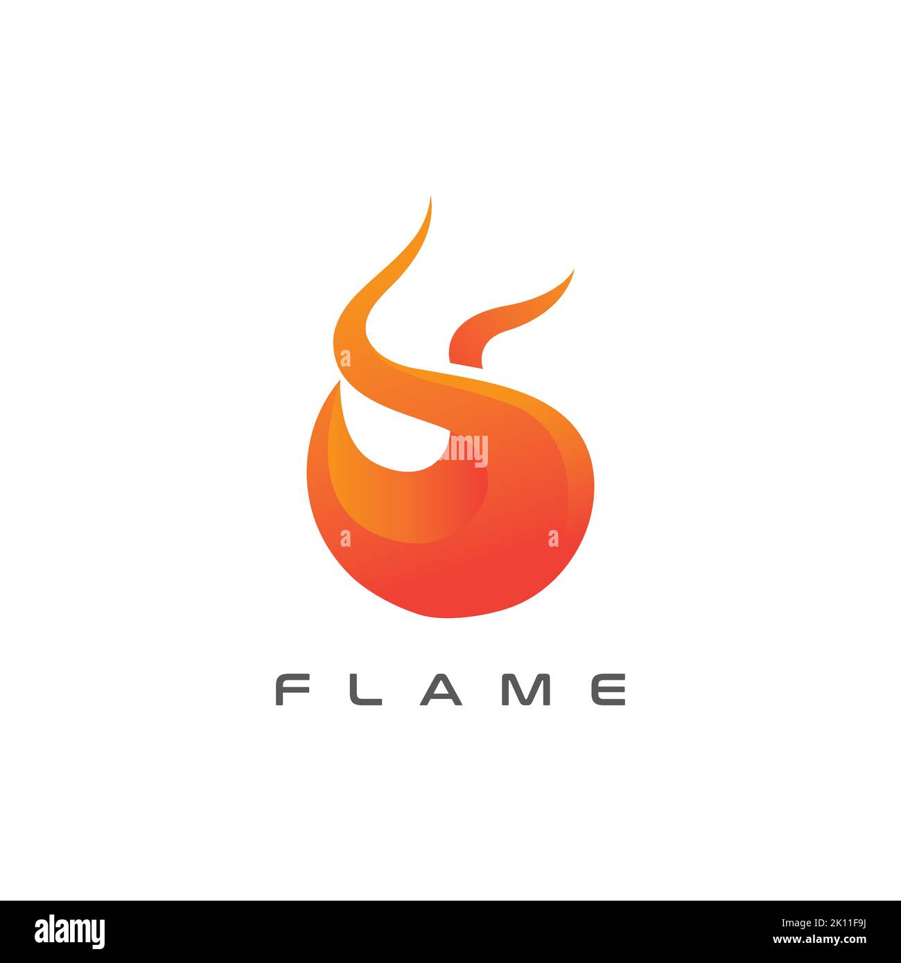 Fire logo design template. abstract flame icon Stock Vector