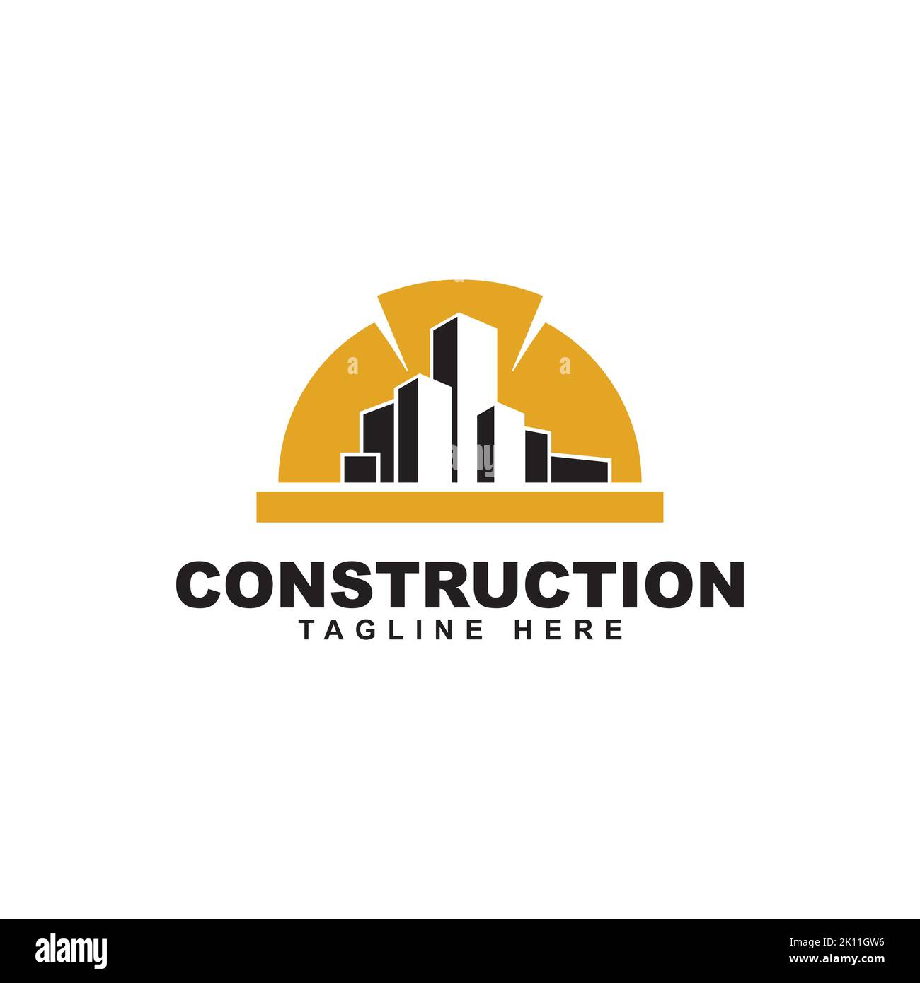 construction safety helmet logo. Construction logo design inspiration