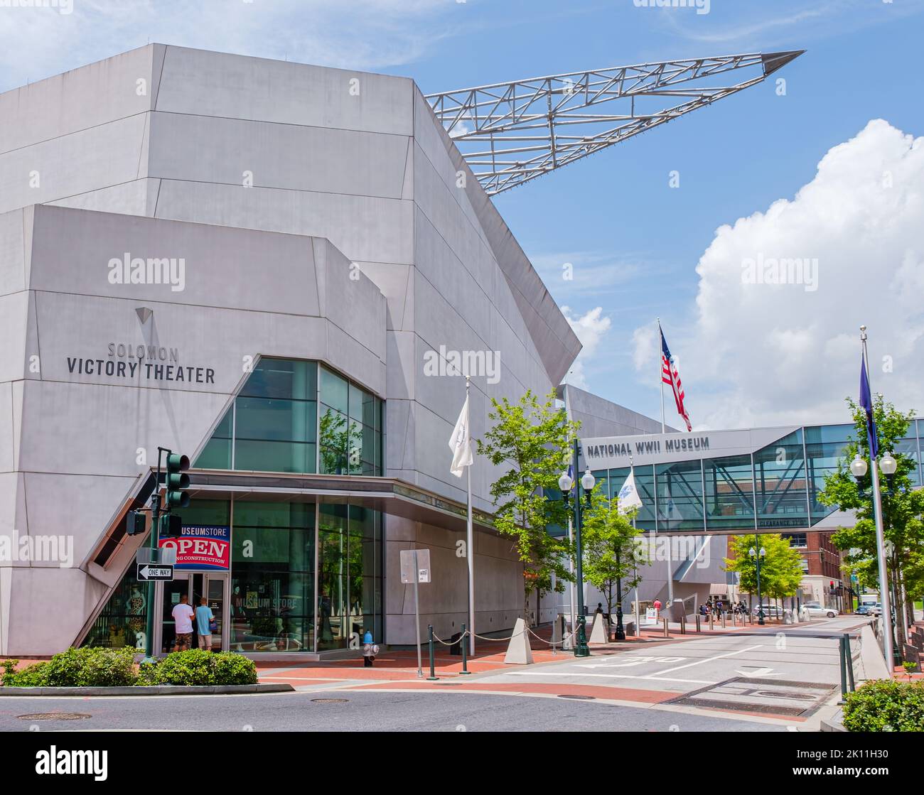NEW ORLEANS, LA, USA - AUGUST 1, 2020: National World War II Museum in the Central Business District Stock Photo
