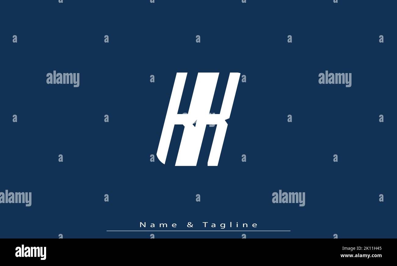 Alphabet letters Initials Monogram logo KK Stock Vector
