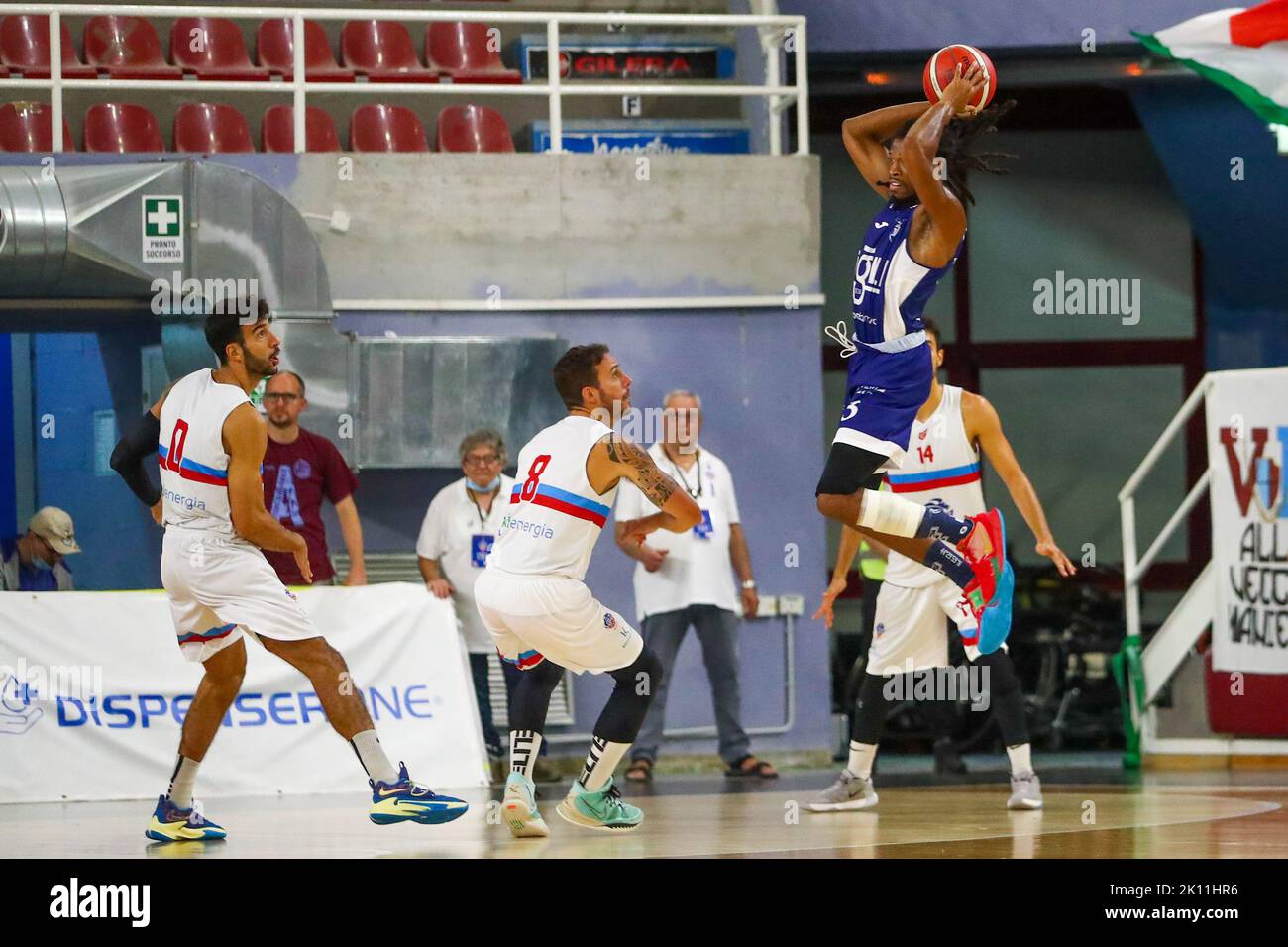 MARCUS THORNTON - FORTITUTO BOLOGNA during Basket Maschile Supercoppa Serie  A2 Italiana - NPC Rieti vs Fortitudo Bologna - Rieti, Italy 2022-09-14  Stock Photo - Alamy