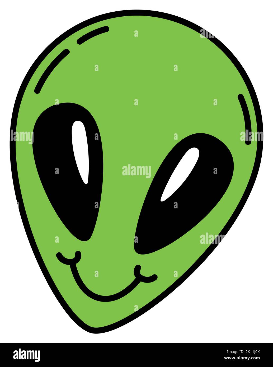 Isolated Surrean Alien Emote Icon Vector Stock Vector Image & Art - Alamy