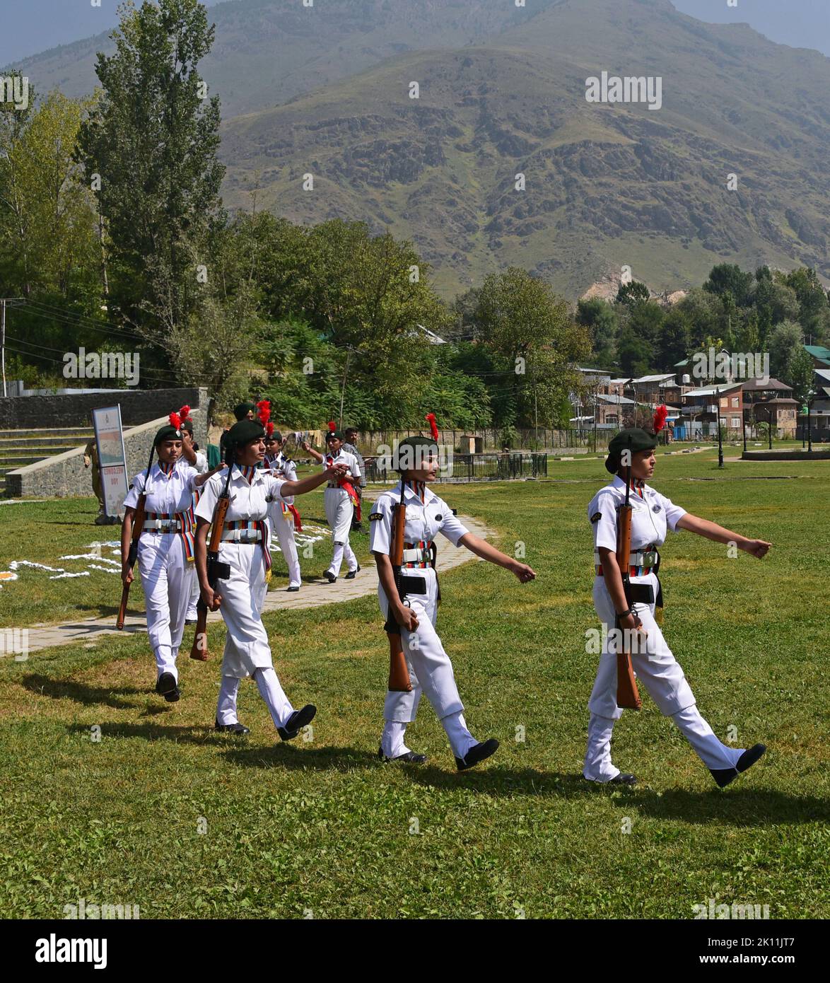 Ncc Exercise India. 14th Sep, 2022. GANDERBAL, INDIA - SEPTEMBER 14: Members of ...