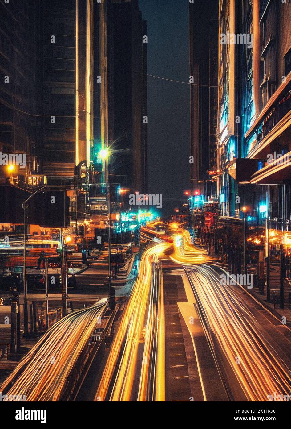 Long exposure lights hi-res stock photography and images - Alamy