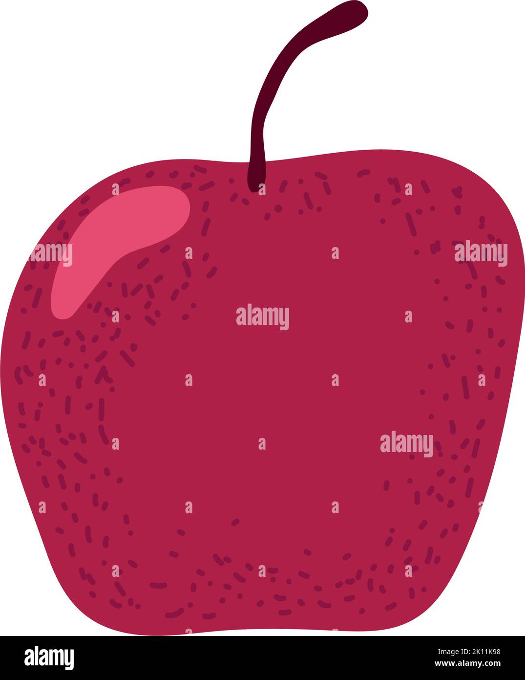 apple fruit icon Stock Vector