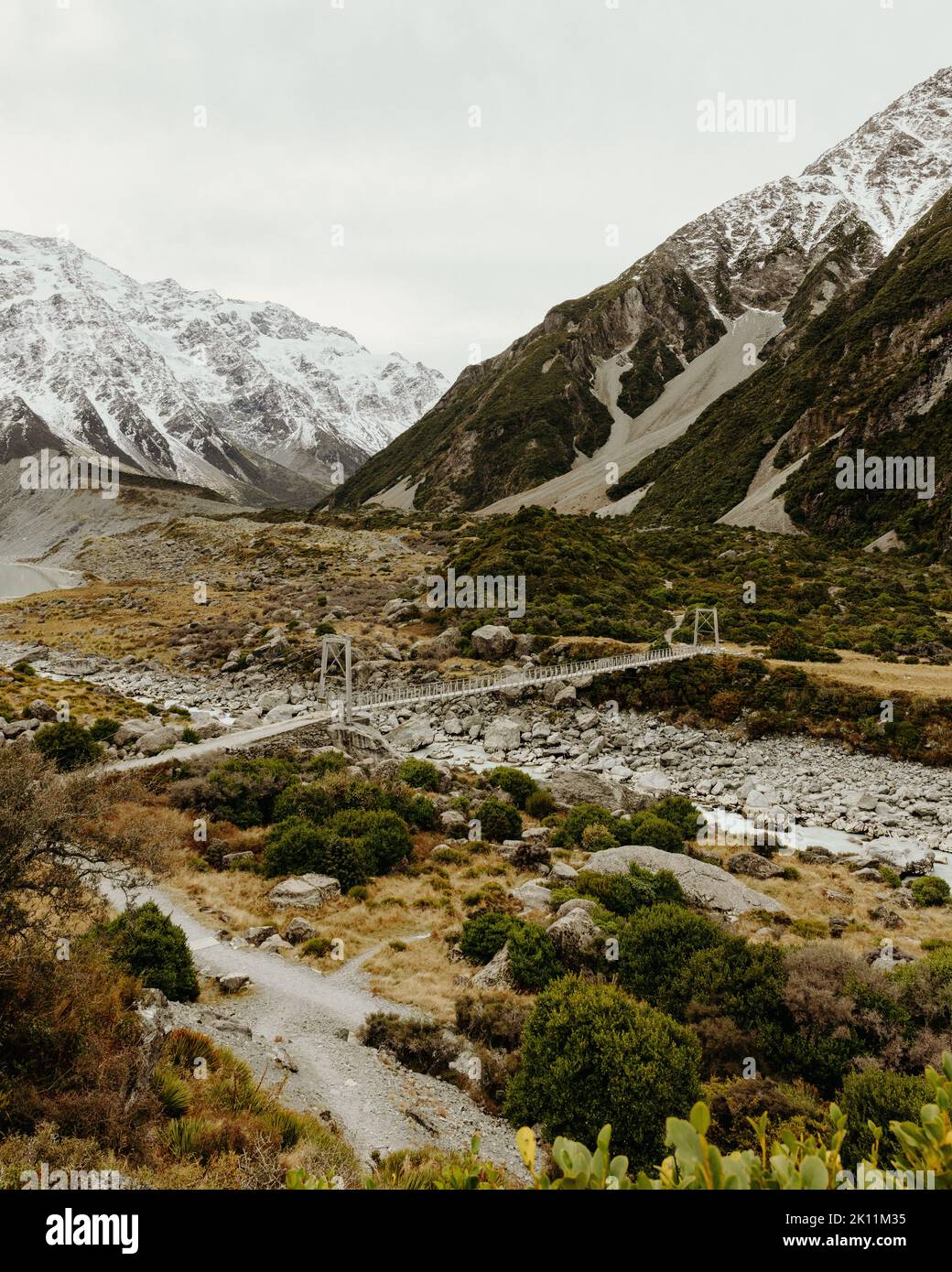 New Zealand Mount Cook. Hooker valley track Stock Photo - Alamy