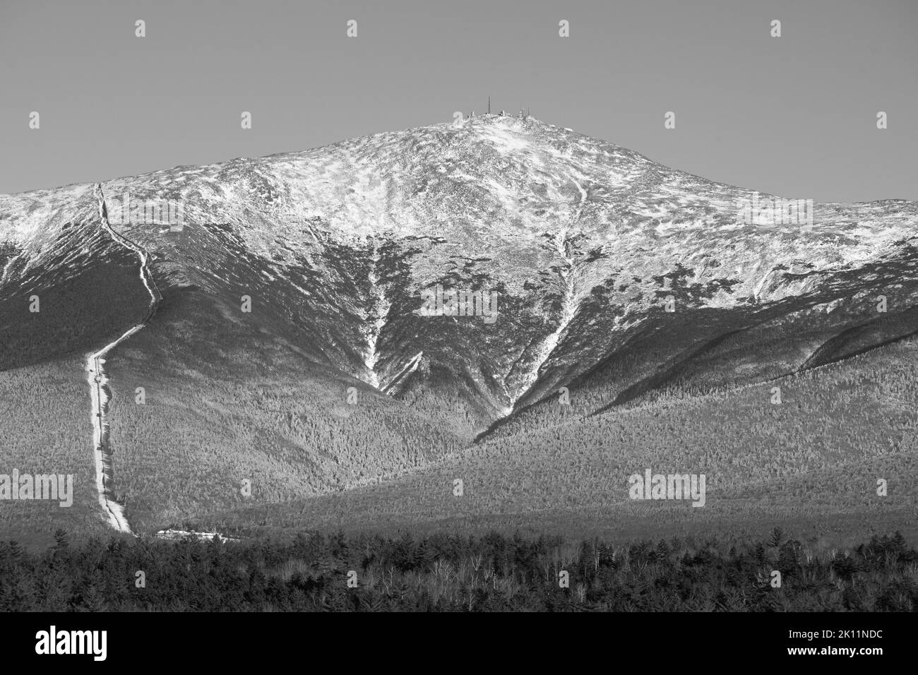 Mount Washington Black and White Stock Photo Alamy