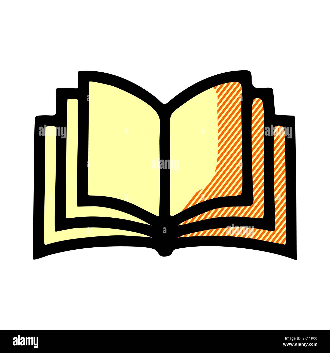 open book vector symbol icon design. Beautiful illustration isolated on  white background Stock Photo - Alamy