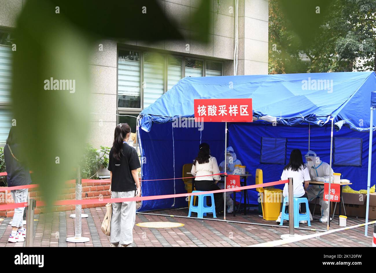 GUIYANG, CHINA SEPTEMBER 15, 2022 Medical staff conduct nucleic