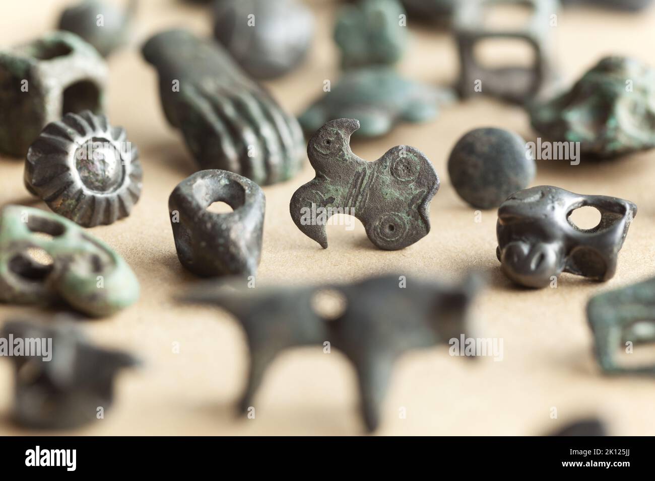 Archaeological finds .Ancient Scythian bronze objects of the Scythians