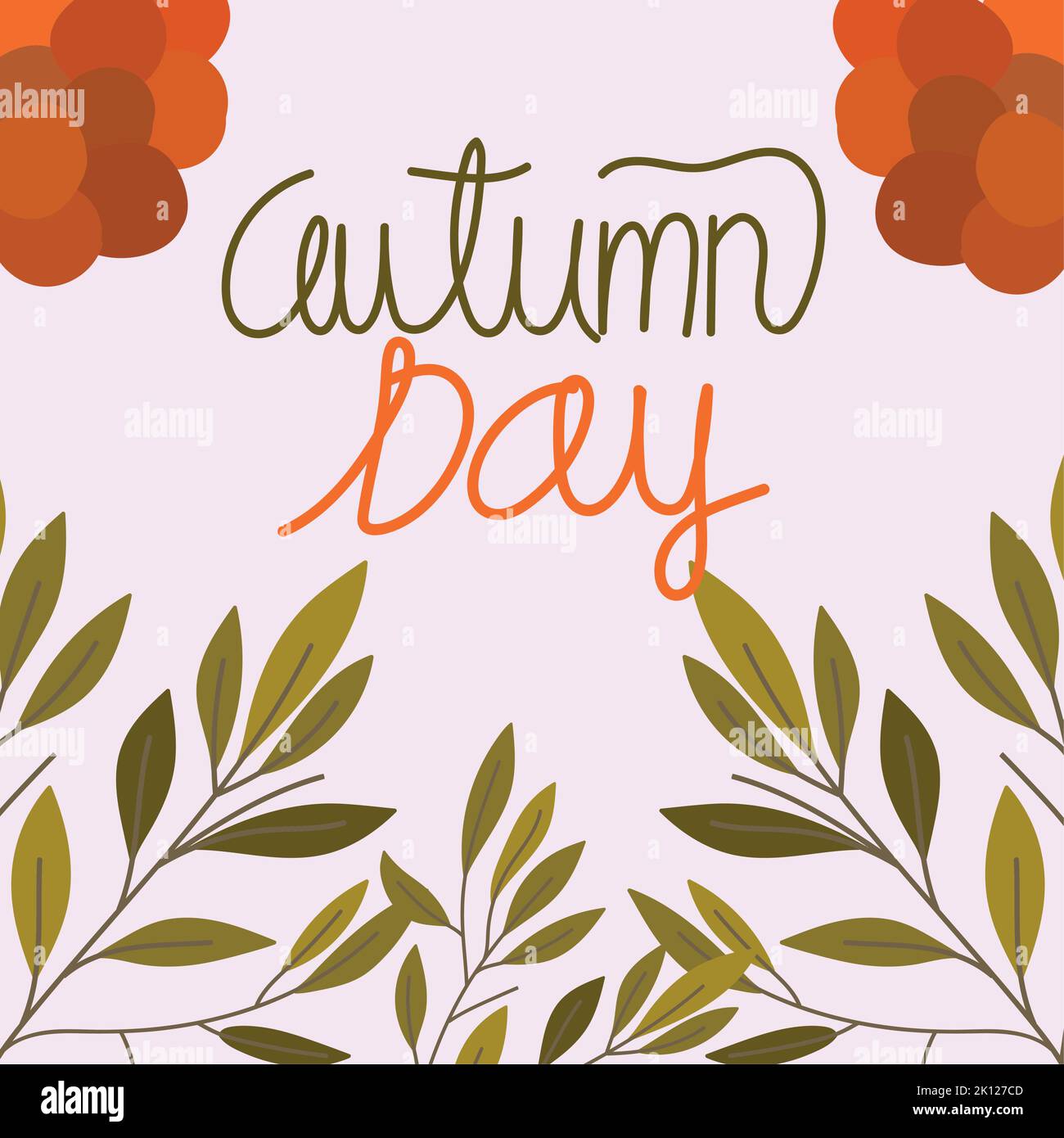 autumn day banner Stock Vector