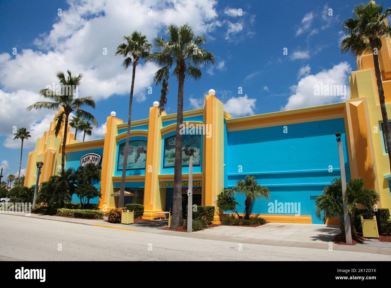 Ron Jon Surf Shop in Cocoa Beach, Florida, USA. Ron Jon Surf Shop is a surfer style retail store chain founded in 1959. Stock Photo