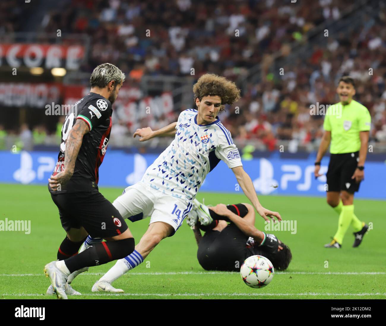 Milan september 14 2022 G. Meazza Stadium Uefa Champions League 2022/23 Ac Milan Dinamo Zagabria In the Photo : Lubicic Antonio Saia Credit: Christian Santi/Alamy Live News Stock Photo