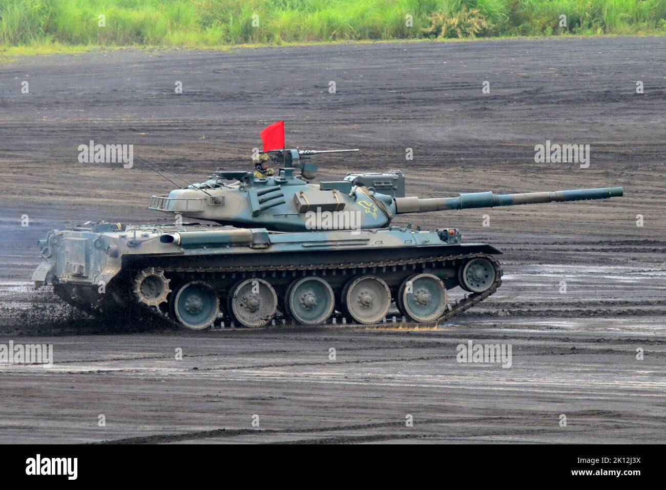 Type 74 tank of JGSDF Stock Photo