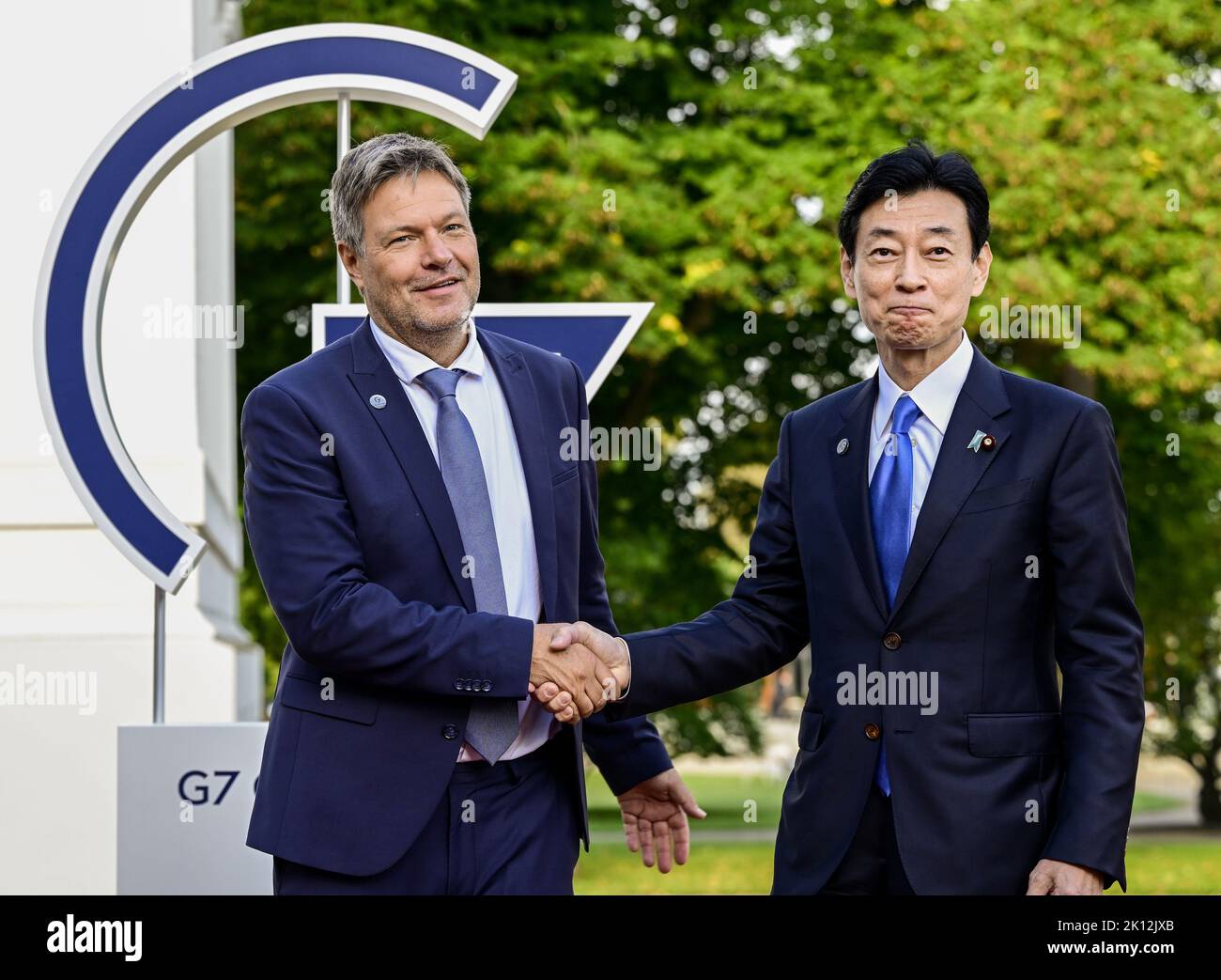 Neuhardenberg, Germany. 15th Sep, 2022. Japanese Minister of Economy