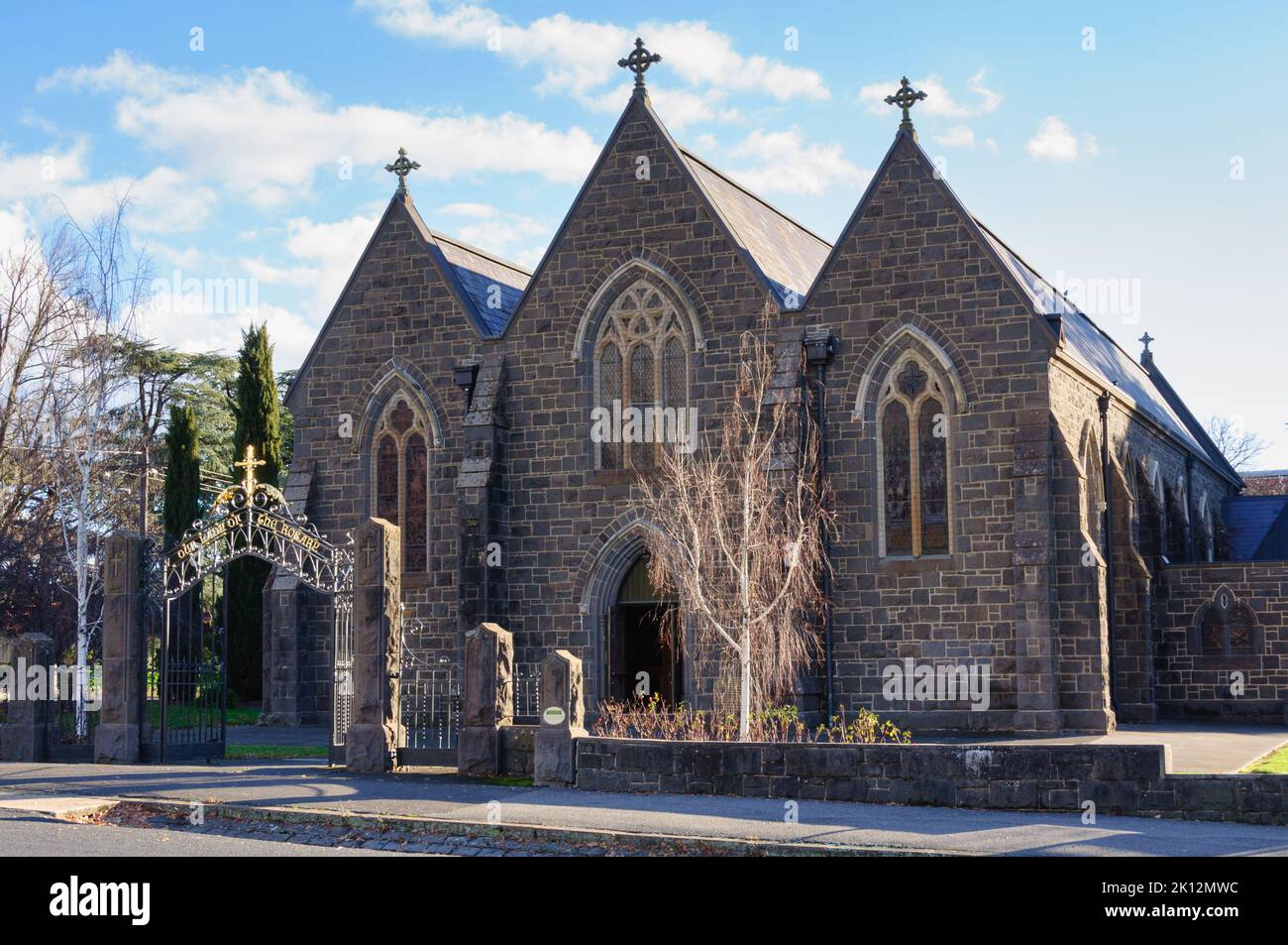 Our Lady of the Rosary Catholic Church - Kyneton, Victoria, Australia Stock Photo