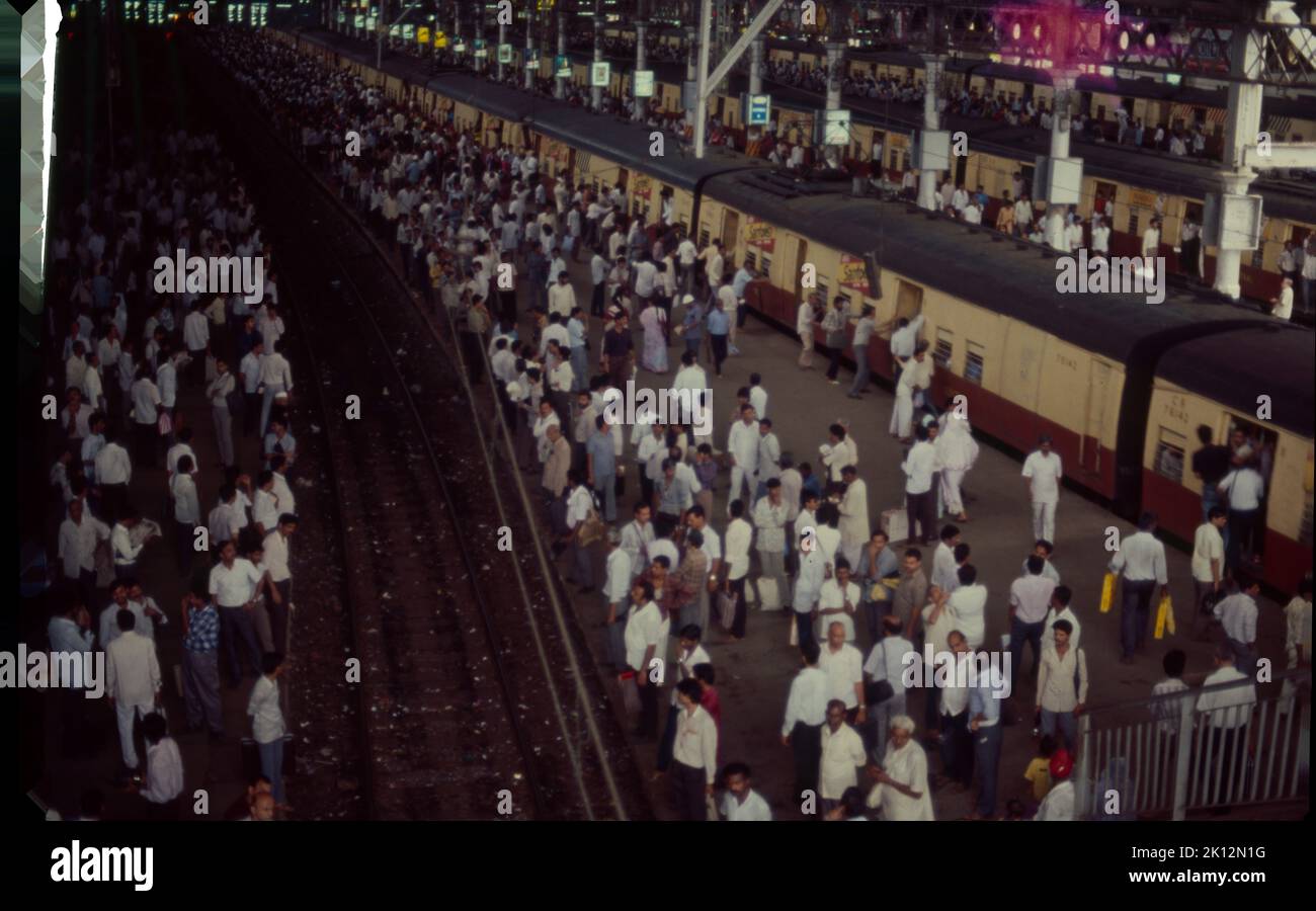 V.T. Railway Station, Mumbai, India Stock Photo