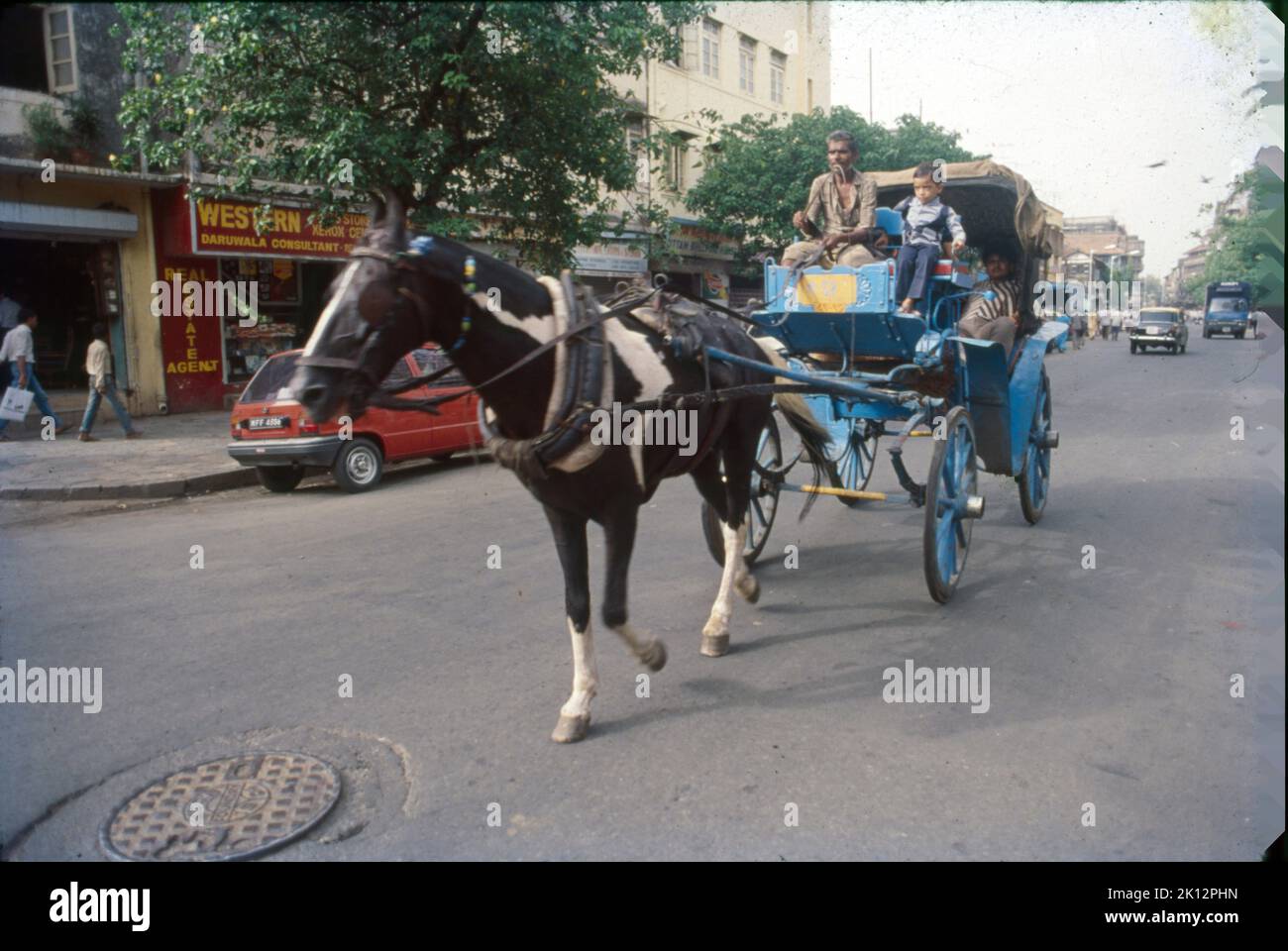 Horse Cart in Action, Mumbai Street Stock Photo Alamy