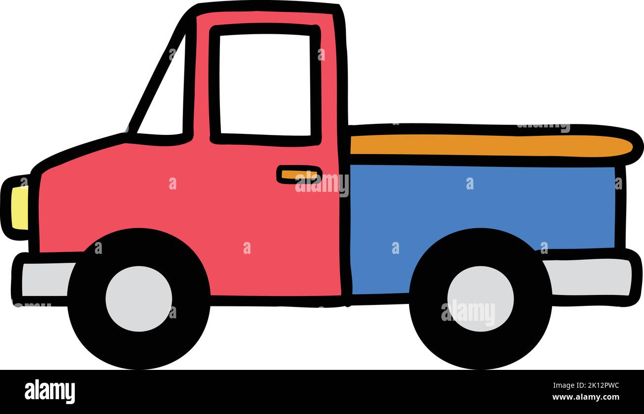 Pickup truck illustration hi-res stock photography and images - Alamy