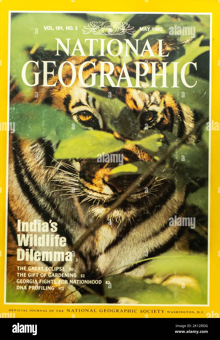 National Geographic magazine cover, May 1992 Stock Photo
