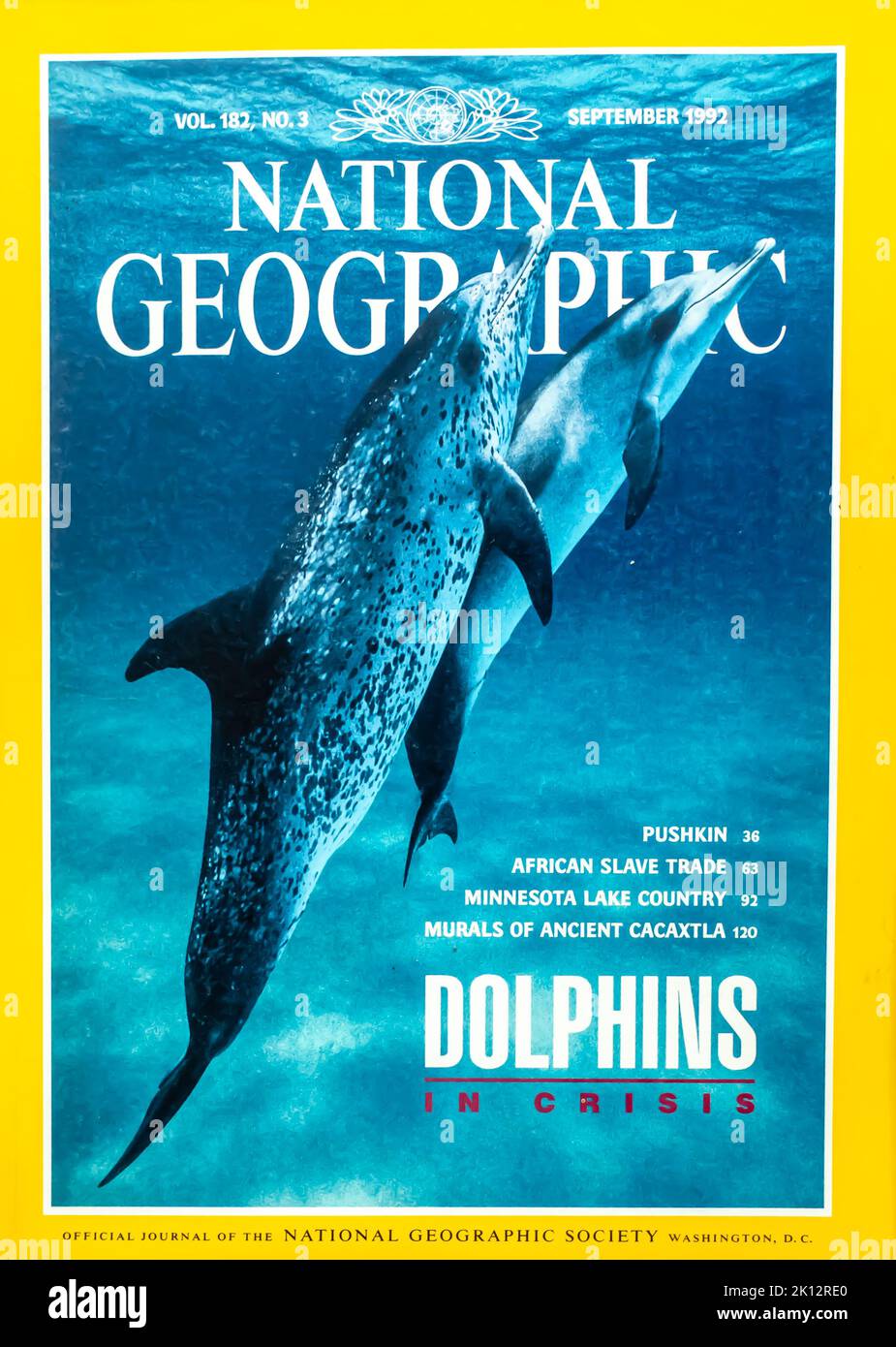 National Geographic magazine cover,Septermber 1992 Stock Photo