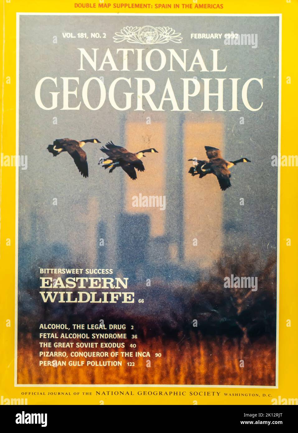 National Geographic magazine cover, February 1992 Stock Photo