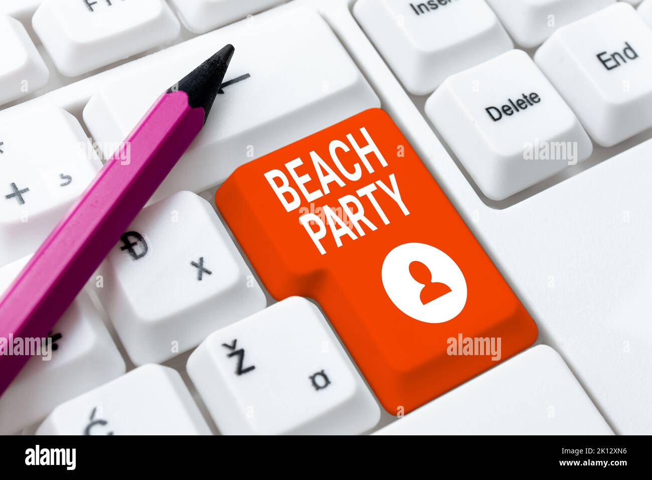 Writing displaying text Beach Party. Word Written on small or big ...